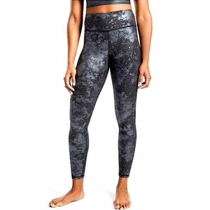 Women's Black Patterned Leggings